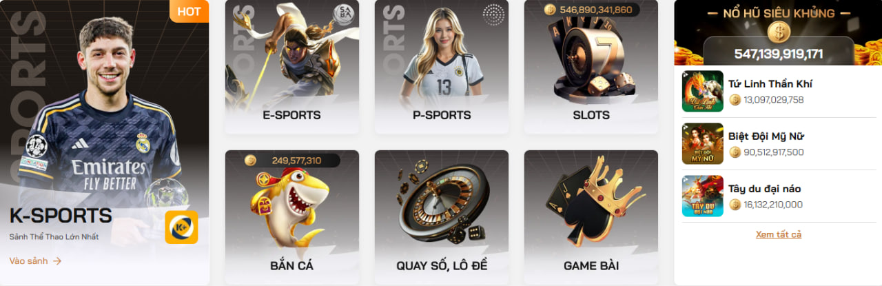 Nhà cái vua99 đa dạng với nhiều sảnh cược hấp dẫn